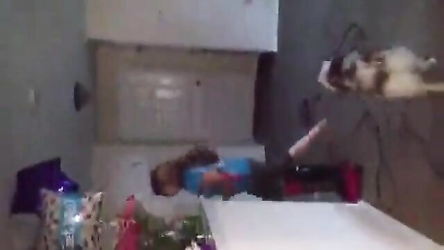 Real sister shows her brother her tits - 4 image