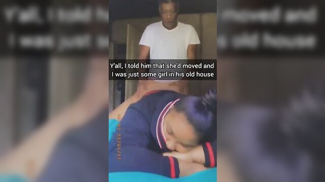 My dad finally came back after going to get milk and fucked me with his big cock