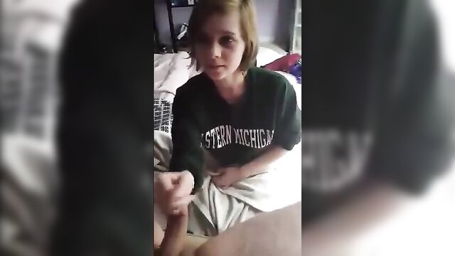 Cute daugher enjoys Daddy's dick homemade - 1 image