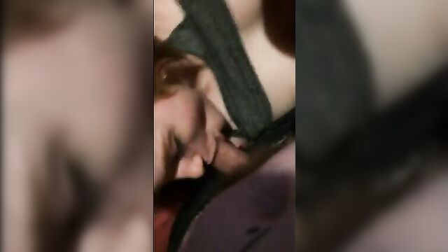 Sister blows Brother's Dick homemade - 1 image