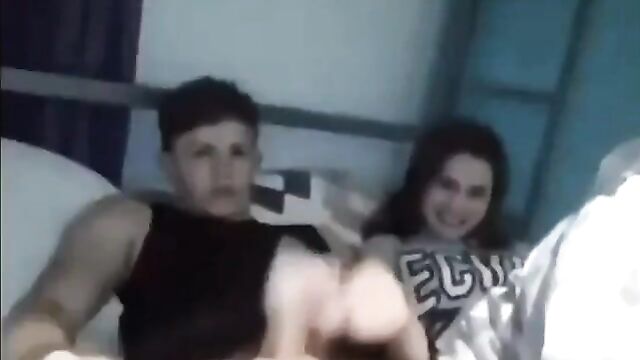 Sexy sister gives her brother a perfect handjob - 3 image