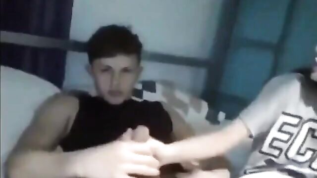 Sexy sister gives her brother a perfect handjob - 5 image