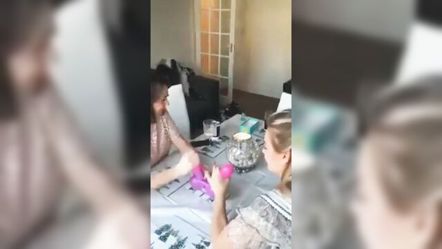 Mother and daughter have Fun homemade - 2 image