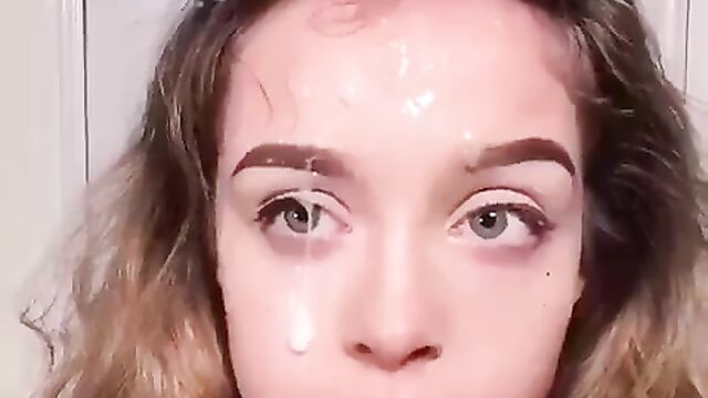 Brother gives some blowjob lessons to his hot sister with a beautiful face - 3 image