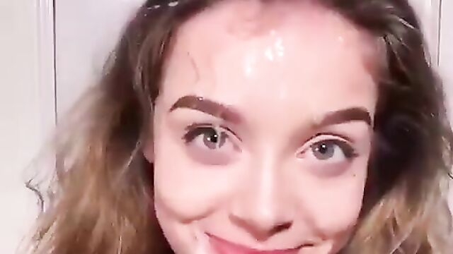 Brother gives some blowjob lessons to his hot sister with a beautiful face - 4 image