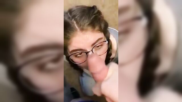 Sister Sucks Brother's Dick and Cum - 5 image