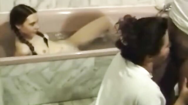 Real mom sucking sons dick in front of daughter - 4 image