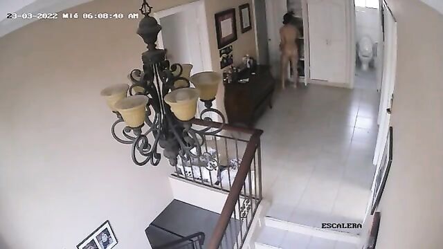 Daughter naked in front of mother ip cam - 3 image