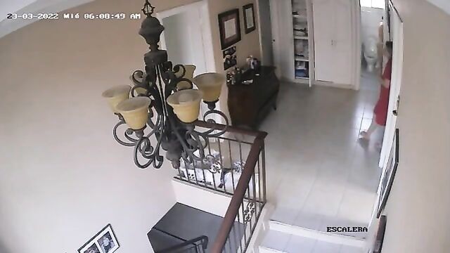 Daughter naked in front of mother ip cam - 4 image