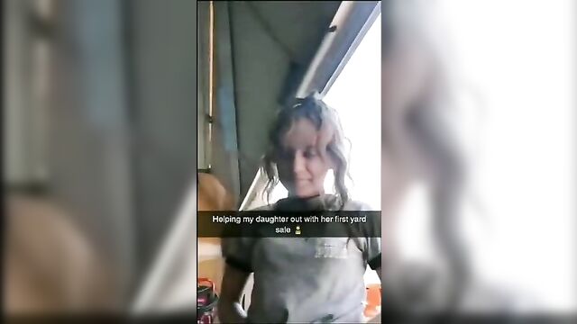 Helping my daughter out with her first public incest sex - 1 image