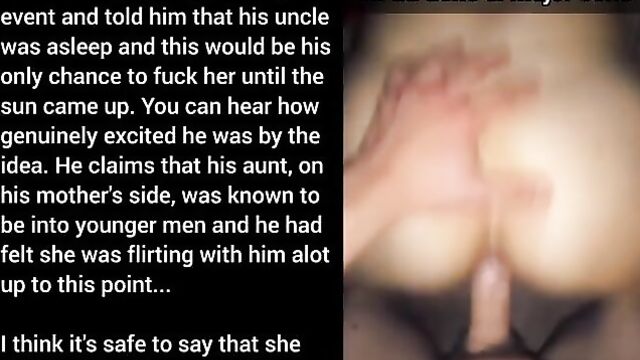 Auntie snuck into her nephew's room and fucked him