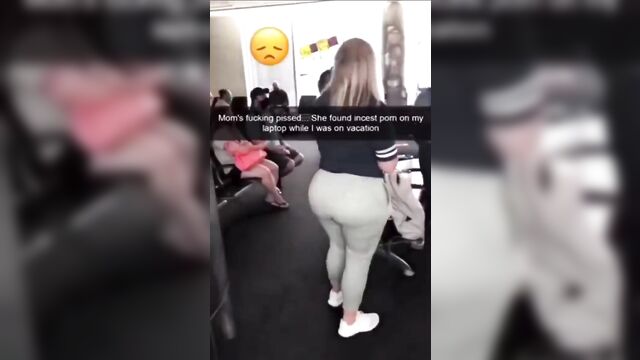 Mom watching incest porn with her son from vacation - 1 image