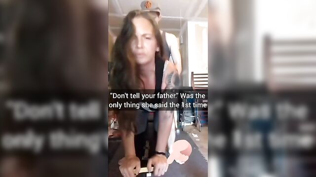 Son fucks mom in the garage and cum in her - 1 image