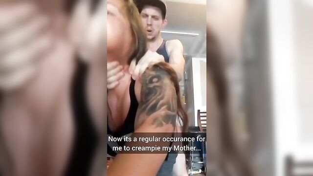 Son fucks mom in the garage and cum in her - 5 image