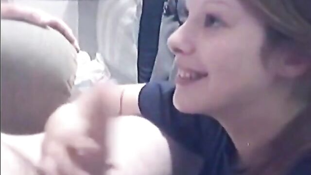 Pretty little girl gives her daddy a blowjob - 2 image