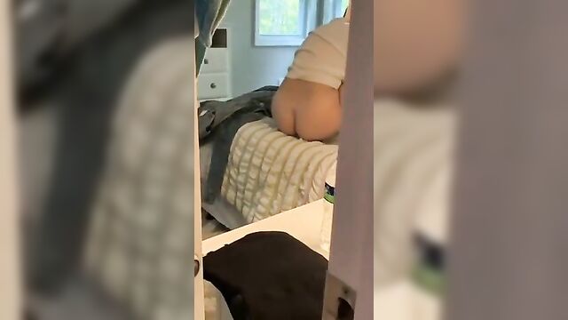 Brother Spying at sister's masturbation - 1 image