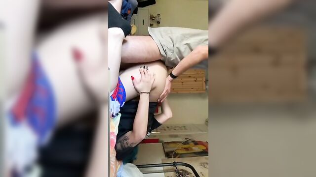 Brother caught masturbating and fucked by his sister - 3 image