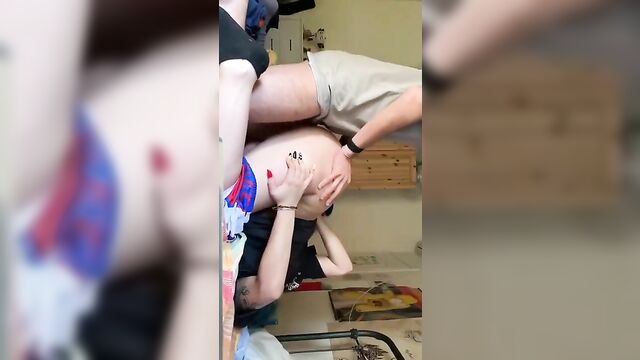 Brother caught masturbating and fucked by his sister