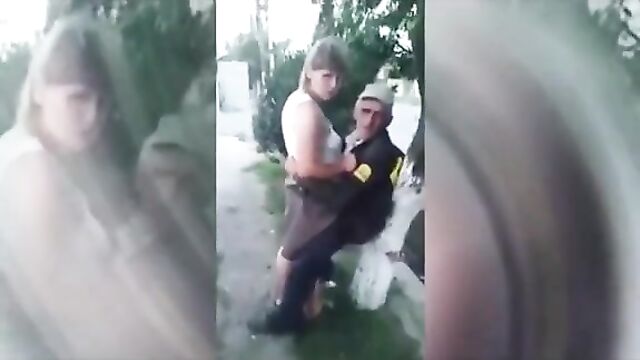 Grandpa Fingered his granddaughter in public