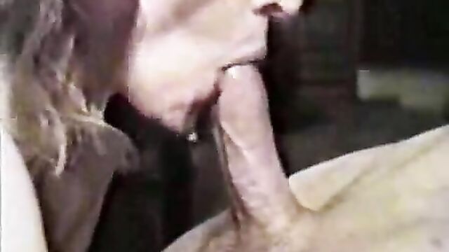 Classic mom sucking her own son's dick