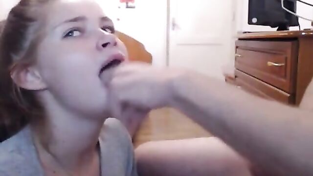 Sister is practicing with her brother’s cock - 2 image