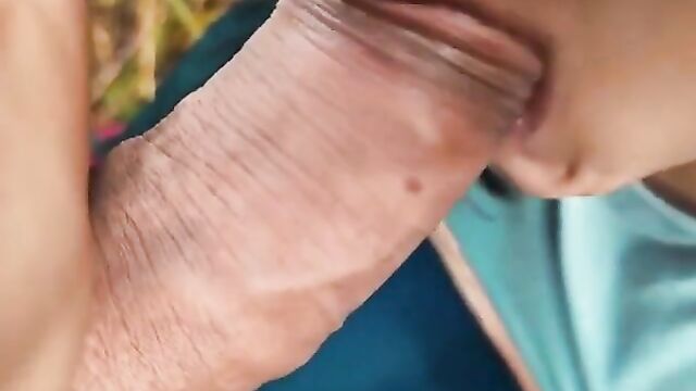 Real mom suck son’s dick on the public