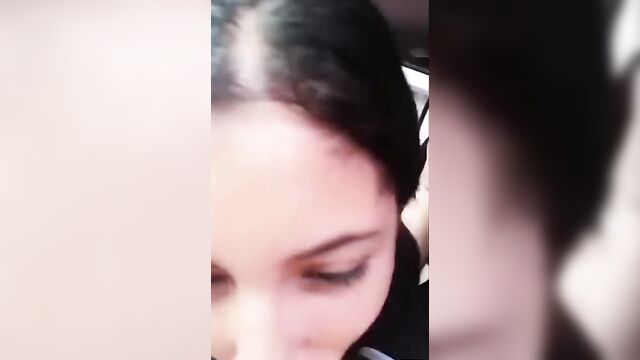 Pretty Sister Sucking Brother's Dick In The Car - 1 image