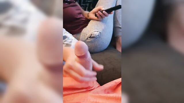 Sister Is Teasing A Big Cock Brotther At Home And Making Him Cum Fast - 1 image