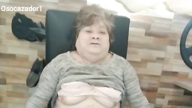 Real Grandmother Lets Her Grandson Lick Her Pussy On Webcam - 1 image