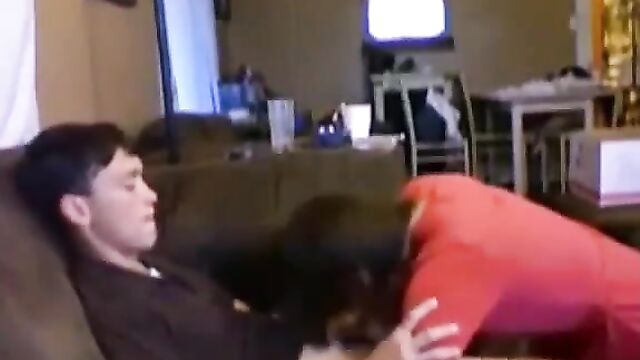 Young Sister and brother enjoy incest sex when home alone - 5 image