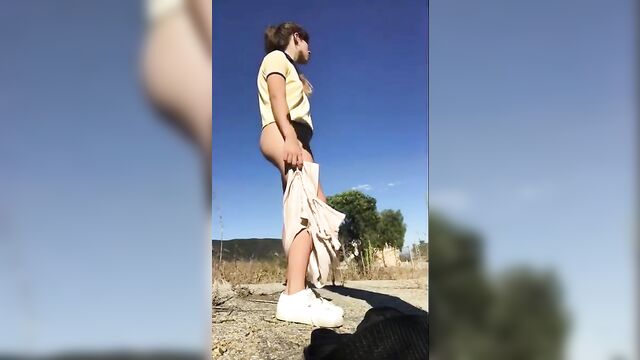 Black Stepbrother Fucking His White Sister Outdoor - 1 image