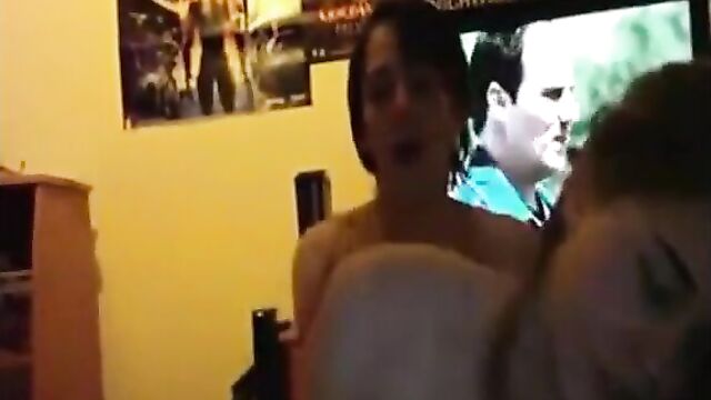 Real brother sister couple fucking while parents are away for the night homemade - 3 image