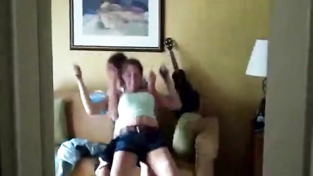 Real brother and sister fighting while talking with parents - 3 image