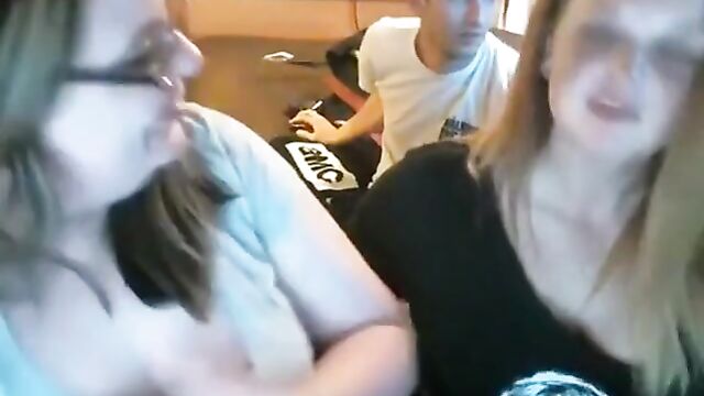 Brother and sisters in homemade real incest on webcam - 2 image