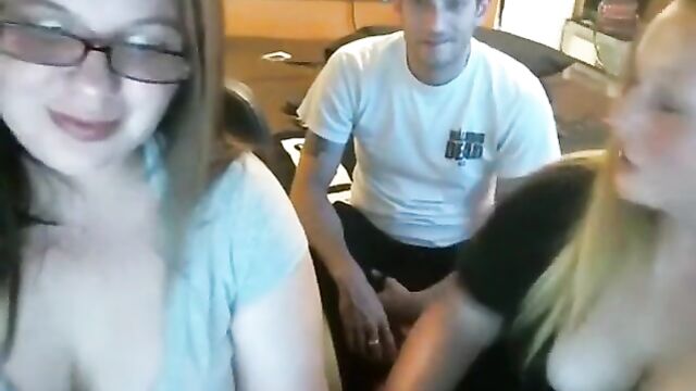 Brother and sisters in homemade real incest on webcam - 3 image